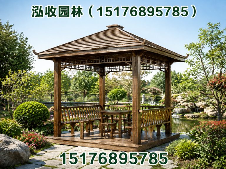 台州防腐木凉亭展示图